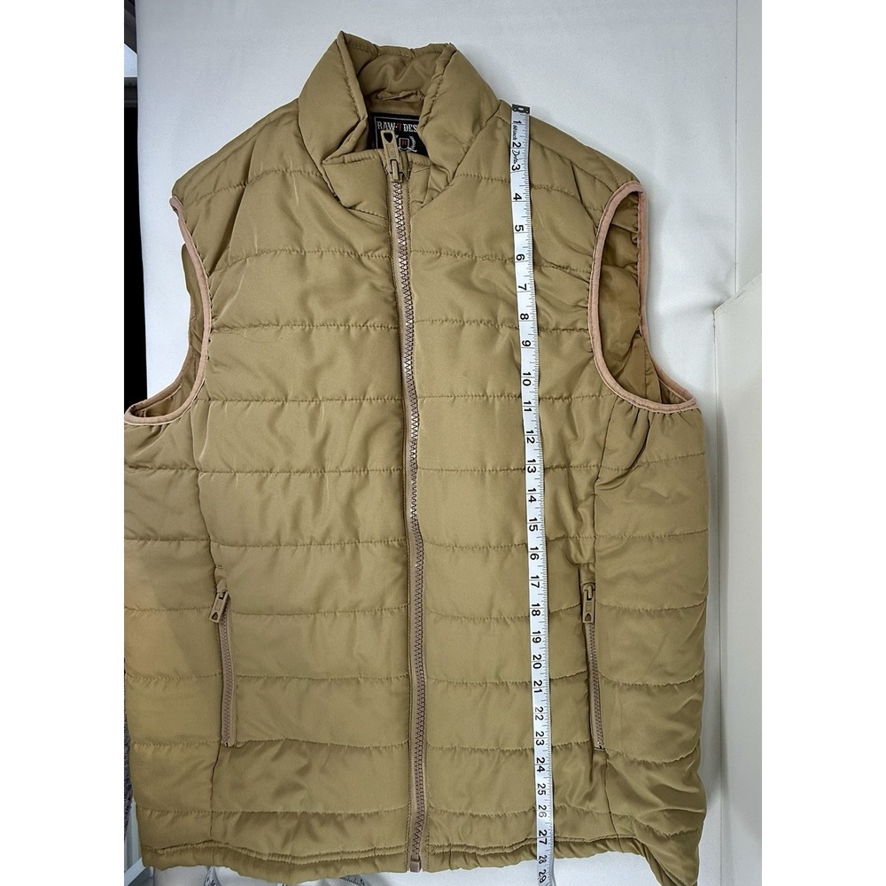 Raw 7 Design XLMen's Khaki Waterproof Light Fill Vest - Picture 9 of 9